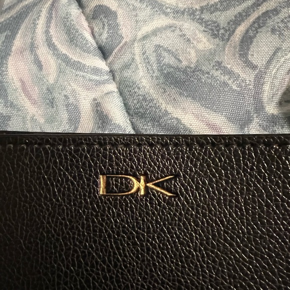 DONNA KAREN velvet tote bag